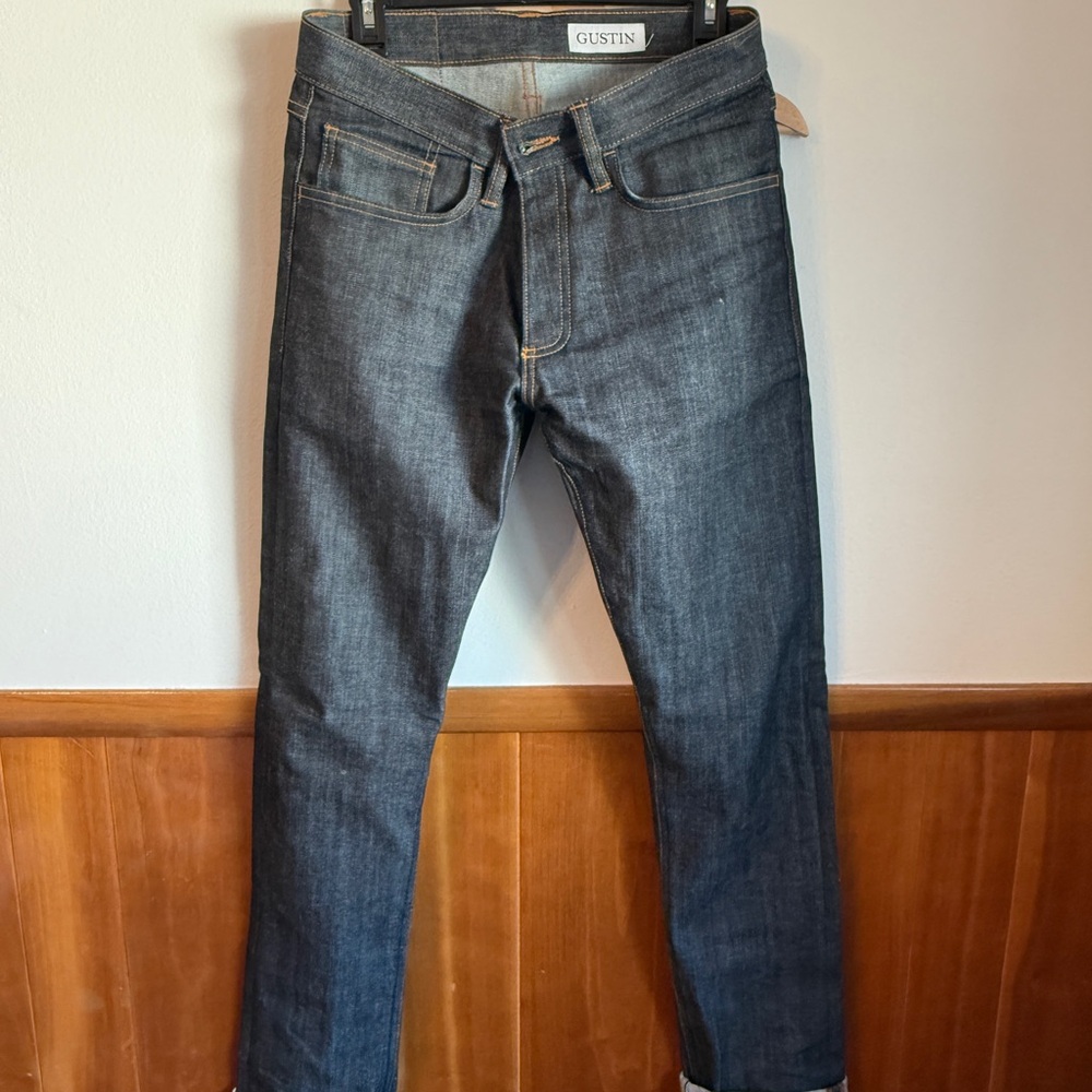 Gustin Men's Dark Indigo Slim Jeans